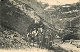 65 - Gavarnie - Revenant Du Cirque - Animée - Anes - CPA - Voir Scans Recto-Verso - Gavarnie