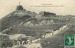 63 - Le Puy De Dome - La Montée De L'Observatoire à L'arrivée Du Tram - Animée - Etat Léger Pli Visible - CPA - Voir Sca - Sonstige & Ohne Zuordnung
