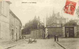 60 - Ercuis - Le Château - Animée - CPA - Oblitération Ronde De 1910 - Voir Scans Recto-Verso - Autres & Non Classés