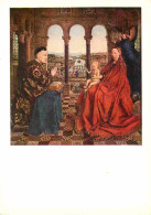 Art - Peinture Religieuse - Jan Van Eyck - La Vierge Au Donateur - CPM - Voir Scans Recto-Verso - Tableaux, Vitraux Et Statues