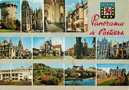86 - Poitiers - Multivues - Eglise - Blasons - CPM - Voir Scans Recto-Verso - Poitiers