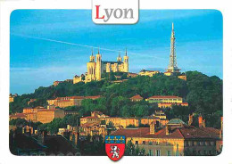 69 - Lyon - Vue Générale - Blasons - CPM - Voir Scans Recto-Verso - Autres & Non Classés