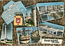 62 - Boulogne Sur Mer - Multivues - Bateaux - Blasons - CPM - Voir Scans Recto-Verso - Boulogne Sur Mer