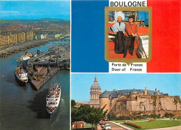 62 - Boulogne Sur Mer - Multivues - Car Ferry - Bateaux - Folklore - CPM - Voir Scans Recto-Verso - Boulogne Sur Mer