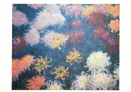 Art - Peinture - Claude Monet - Chrysanthèmes - Fleurs - CPM - Voir Scans Recto-Verso - Pittura & Quadri