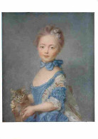 Art - Peinture - Jean Baptiste Perronneau - A Girl With A Kitten - CPM - Voir Scans Recto-Verso - Peintures & Tableaux