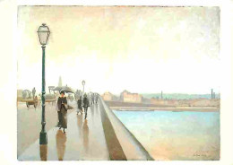 Art - Peinture - Charles Lacoste - Personnages Sous La Pluie Sur Un Pont à Bordeaux - CPM - Voir Scans Recto-Verso - Peintures & Tableaux