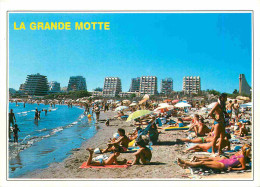 34 - La Grande Motte - La Plage Et Le Point Zéro - Scènes De Plage - Femme En Maillot De Bain - CPM - Carte Neuve - Voir - Other & Unclassified