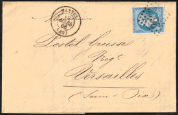 1866 France Postally Travelled Cover - 1862 Napoleon III