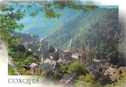 12 - Conques En Rouergue - Vue Panoramique Sur Le Bourg Médiéval Fortifié Situé Sur La Rive Droite De L'Ouche - Etape Su - Sonstige & Ohne Zuordnung