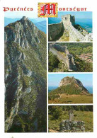 09 - Montségur - Le Château Cathare - Multivues - Le Monument Cathare - CPM - Voir Scans Recto-Verso - Sonstige & Ohne Zuordnung