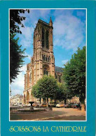02 - Soissons - La Cathédrale Saint Gervais Et Saint Protais - Automobiles - Carte Neuve - CPM - Voir Scans Recto-Verso  - Soissons
