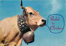 Animaux - Vaches - Carte Humoristique - Cloche - Flamme Postale - CPM - Voir Scans Recto-Verso - Kühe