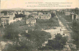 92 - Neuilly Sur Seine - Panorama Rond-Point Et Statue De Perronet - Avenue Du Roule - CPA - Voir Scans Recto-Verso - Neuilly Sur Seine