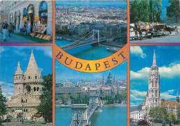 Hongrie - Budapest - Multivues - CPM - Voir Timbre - Voir Scans Recto-Verso - Hongrie