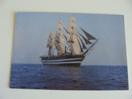 AMERIGO VESPUCCI    POSTCARD UNUSED MARINA MILITARE NAVE  VELIERO  VOILIER  VOILES   BOATS BATEAU - Sailing Vessels