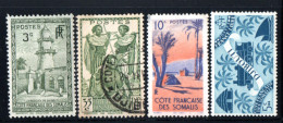 Côte Française Des Somalis  - ( 4 Timbres Oblitere ) - Used Stamps