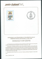 Italia 1994 ; Bollettino Ufficiale Delle Poste Italiane: Celebrazioni Centenarie Lauretane. - 1991-00: Nieuw/plakker