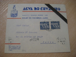SOLAR DA VACARIÇA 1942 To Porto Agua Do Cruzeiro Cancel Duel Condolence Cover PORTUGAL - Covers & Documents