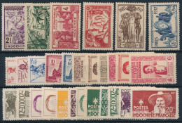 BM-108: INDOCHINE:  N°193/198**-219/221**-222/23**-236/241**GT-249/260**GT - Unused Stamps