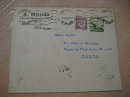 LISBOA 1942 To Porto Cancel A. Molder Cover PORTUGAL - Briefe U. Dokumente