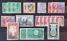 France 1960 - Petit Lot N° 1231-1232-1233-1234-1235-1263-1264-1266-1272- - Used Stamps