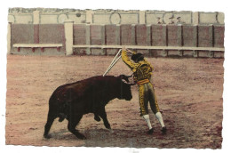 Courses De Taureaux Toros Une Bonne Pose De Banderilles - Stierkampf