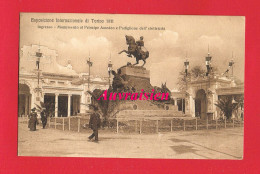 Italie TORINO Esposizione Internazionale 1911 Ingresso Monumento Al Principe Amedeo E Padiglione Dell'elettricità - Ausstellungen