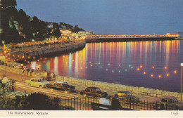 Postcard - The Illuminations, Torquay - Card No. T1002 -Posted, Date Not Visible - VG - Unclassified