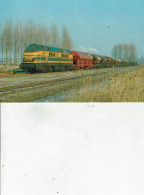 BELGIQUE SNCB-NMBS /LOCALITE FRASNES LEZ ANVAING LOCOMOTIVE DIESEL ELECTRIQUE SERIE 60/TR49 - Eisenbahnen