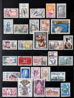 France 1960/69 - Petit Lot De 34 Timbres Oblitérés 1er Choix - Voir La Composition Dans La Description. - Used Stamps