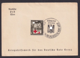 Besetzung Generlagouvernement Selt. SST Kriegshilfswerk Rotes Kreuz Krakau - Lettres & Documents