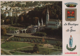 75170 - Frankreich - Lourdes - Le Basilique Et Le Gave - 1983 - Lourdes