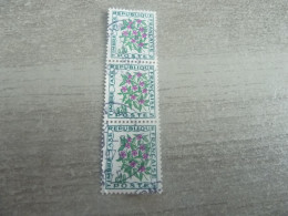 Fleurs Des Champs - Pervenche - 20c. - Taxe Yt 98 - Mauve, Vert Clair Et Vert Foncé - Triple Oblitérés - Année 1964 - - Oblitérés