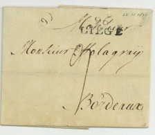 96 LIEGE 1801 Pour Bordeaux - 1794-1814 (Französische Besatzung)