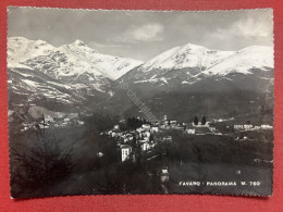 Cartolina - Favaro ( Biella ) - Panorama - 1956 - Biella