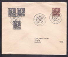 Sweden - 1951 Christopher Polheim FDC - FDC