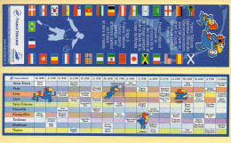 Football : Marque-Pages - Coupe Du Monde France 98 - France Télécom / Footix (20 X 5,5 Cm) - Autres & Non Classés