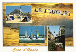 *CPM - 62 - LE TOUQUET - Multivues - La Plage, Rue De Paris, Planches à Voile - Le Touquet