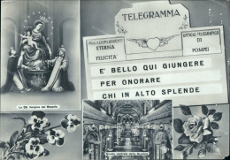 Be843 Cartolina Telegramma Da Pompei Provincia Di Napoli Campania - Napoli (Neapel)