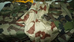 LOT DE 3 CHEMISETTES AVEC CAMOUFLAGE FEUILLAGE ET SABLE DE L'ARMEE FRANCAISE , TAILLE 37-38  SOIT S + TAILLE 35-36 SOIT - Equipment