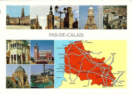 *CPM  - 62 - PAS DE CALAIS - Carte Du Département - Multivue - Other & Unclassified