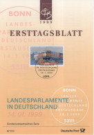 Germany Deutschland 1999-04 Landesparlamente, State Parliaments, Hessischer Landtag, Hessen, Canceled In Bonn - 1991-2000