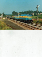 BELGIQUE SNCB-NMBS / LOCALITE BOVIGNY LOCOMOTIVE PROTOTYPE DIESEL ELECTRIQUE 6005/TR54 - Trenes