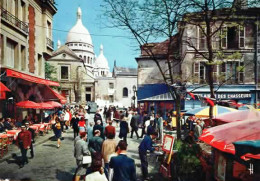 *CPM  - 75 - PARIS - Place Du Tertre Et Le Sacré Coeur - Très Animée - Plätze