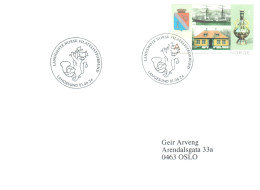 Norvège/Norway/Norwegen: Oblitération Spécial / Commemorative Postmark / Sonderstempel Lion Héraldique - Expositions Philatéliques