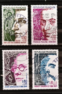 France 1974 - Personnages Célèbres - N°1784-1785-1822-1823 - La Série Complète - Used Stamps