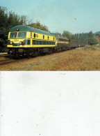 BELGIQUE SNCB-NMBS / LOCALITE BEAUME ET MARPENT LOCOMOTIVES BB DIESEL ELECTRIQUE SERIE 59 /TR57 - Trains