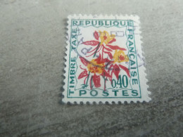 Fleurs Des Champs - Ancolie - 40c. - Yt Taxe 100 - Jaune, Rouge Et Vert Foncé - Oblitéré - Année 1964 - - Other & Unclassified