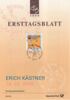 Germany Deutschland 1999-06 Erich Kastner, German Writer, Poet, Canceled In Bonn - 1991-2000